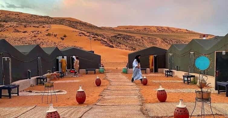 Camel trekking in Zagora desert